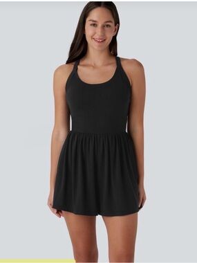 HALARA Black Scoop Neck Romper